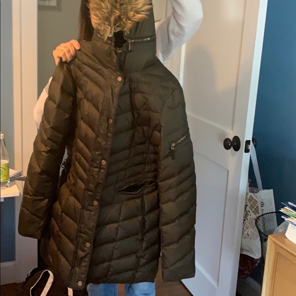 Marc New York Olive hooded coat